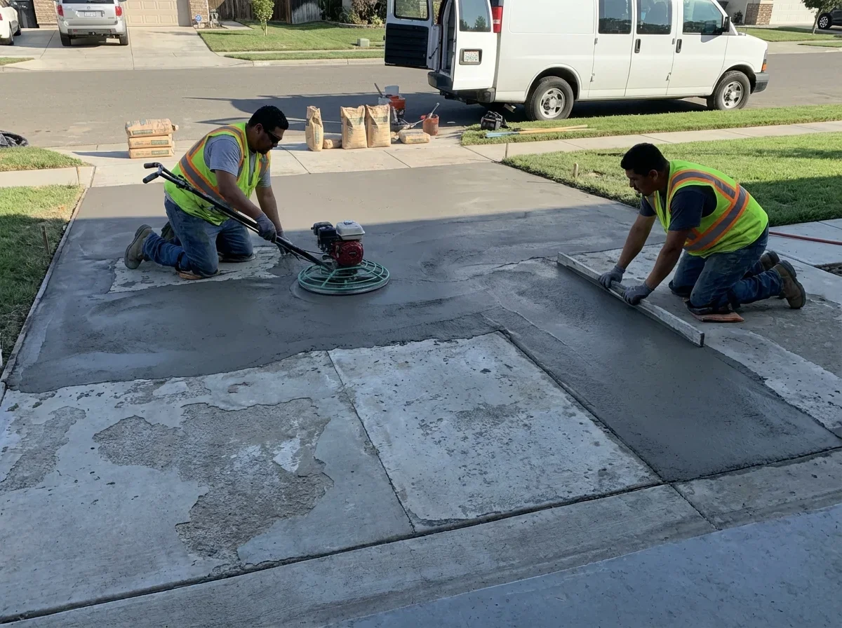 Professional Driveway Repair Options — concrete driveway resurfacing contractors