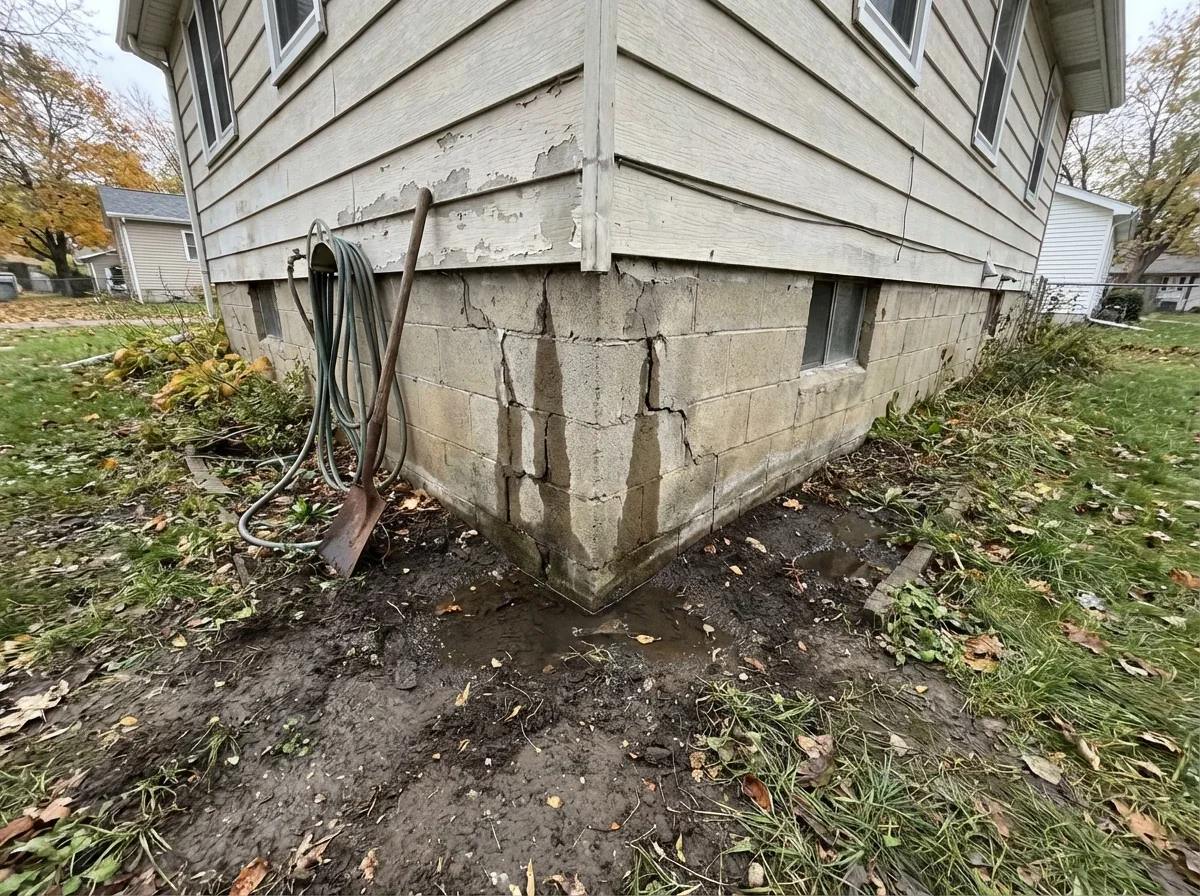 Water seeping through foundation cracks can cause serious structural damage, call us