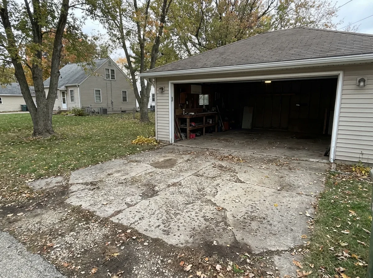 Don't let a damaged garage floor ruin your curb appeal or value