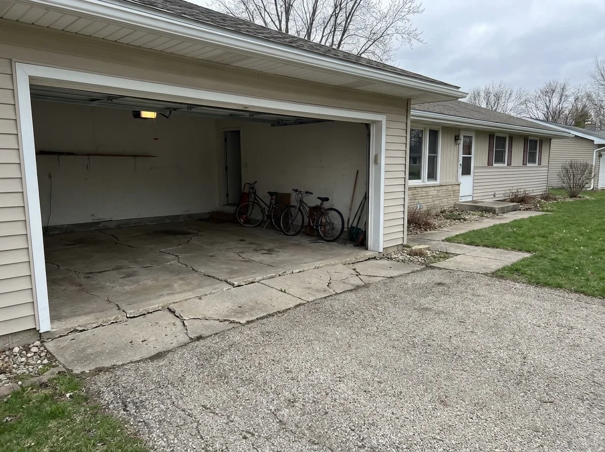 Garage floor slab cracks and settling? We'll get your garage back on solid ground
