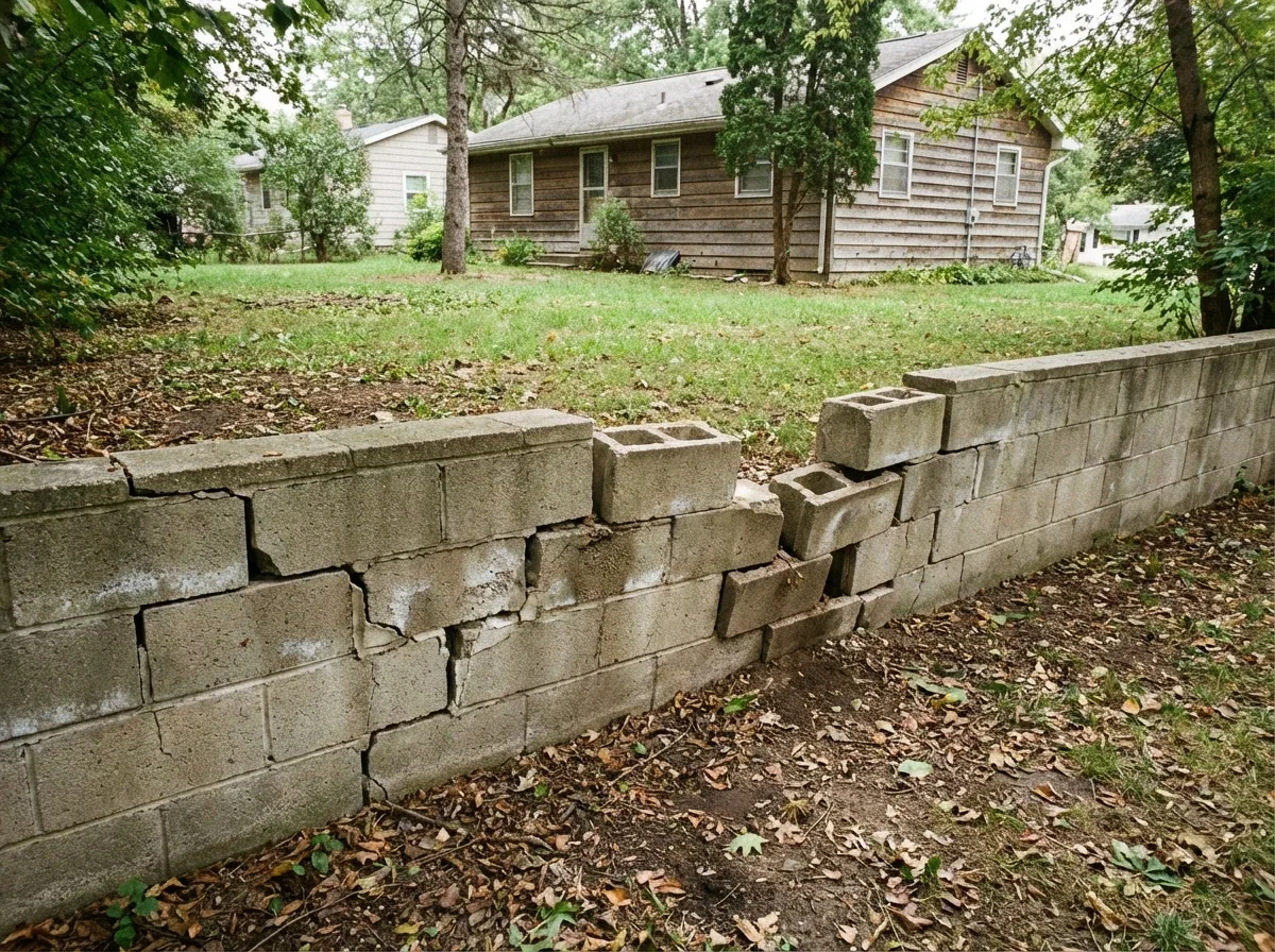 Failing mortar joints? We rebuild block retaining walls for lasting stability
