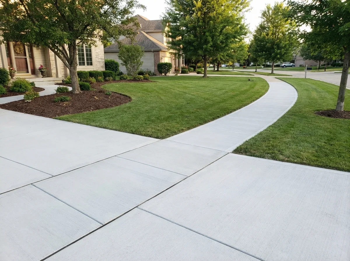 Smooth, durable sidewalks expertly installed, enhancing safety and property value for years