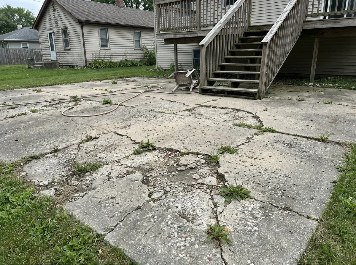 Concrete slab deterioration requires expert repair, ensuring structural integrity and safety