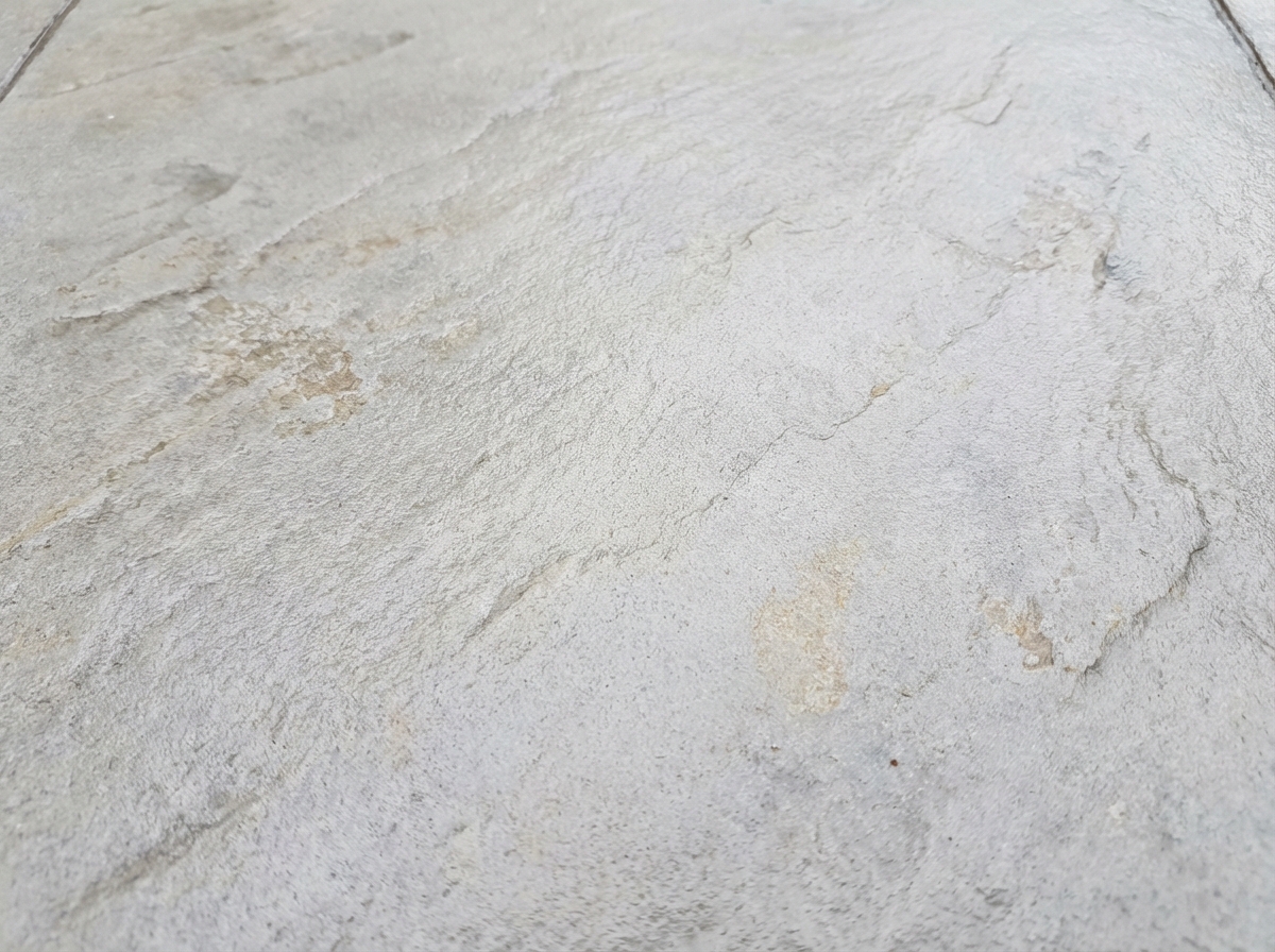 Seamless slate stamped concrete pattern